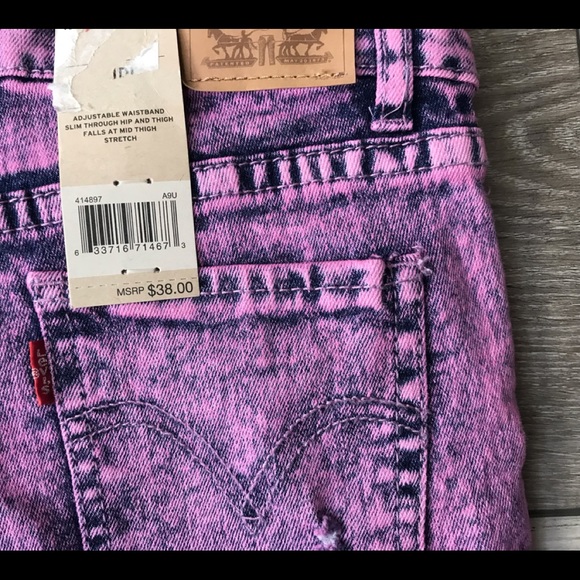 Levi’s girls midi shorts size 10 R - Picture 4 of 8